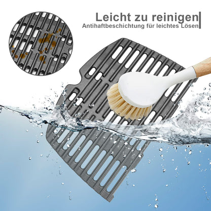 Vnierxful Grillrost Gusseisen für Weber Q100, Q1000, Q1200, 2er-Set