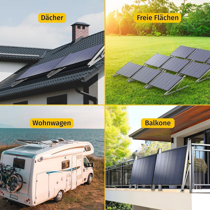 Avoltik Balkonkraftwerk Halterung 2er Set für Solarmodule, 0-90°