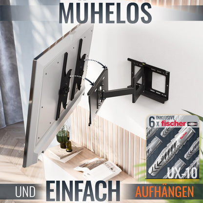 RICOO R23-F TV Wandhalterung schwenkbar neigbar 40-75 Zoll bis 95 kg
