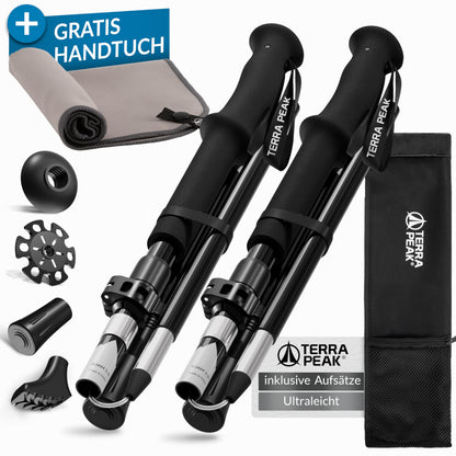 Terra Peak Wanderstöcke Teleskop Aluminium faltbar 110-135 cm