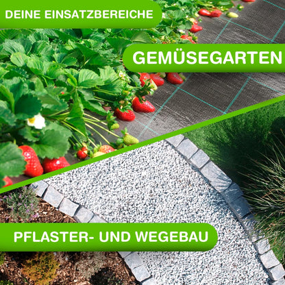 LILENO HOME Anti-Unkrautgewebe Gartenfolie 100g/m² – 1x200m