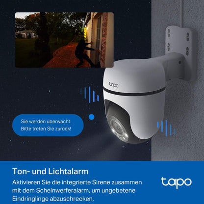 Tapo C51A 2K WLAN Überwachungskamera Aussen, 360° schwenk-/neigbar