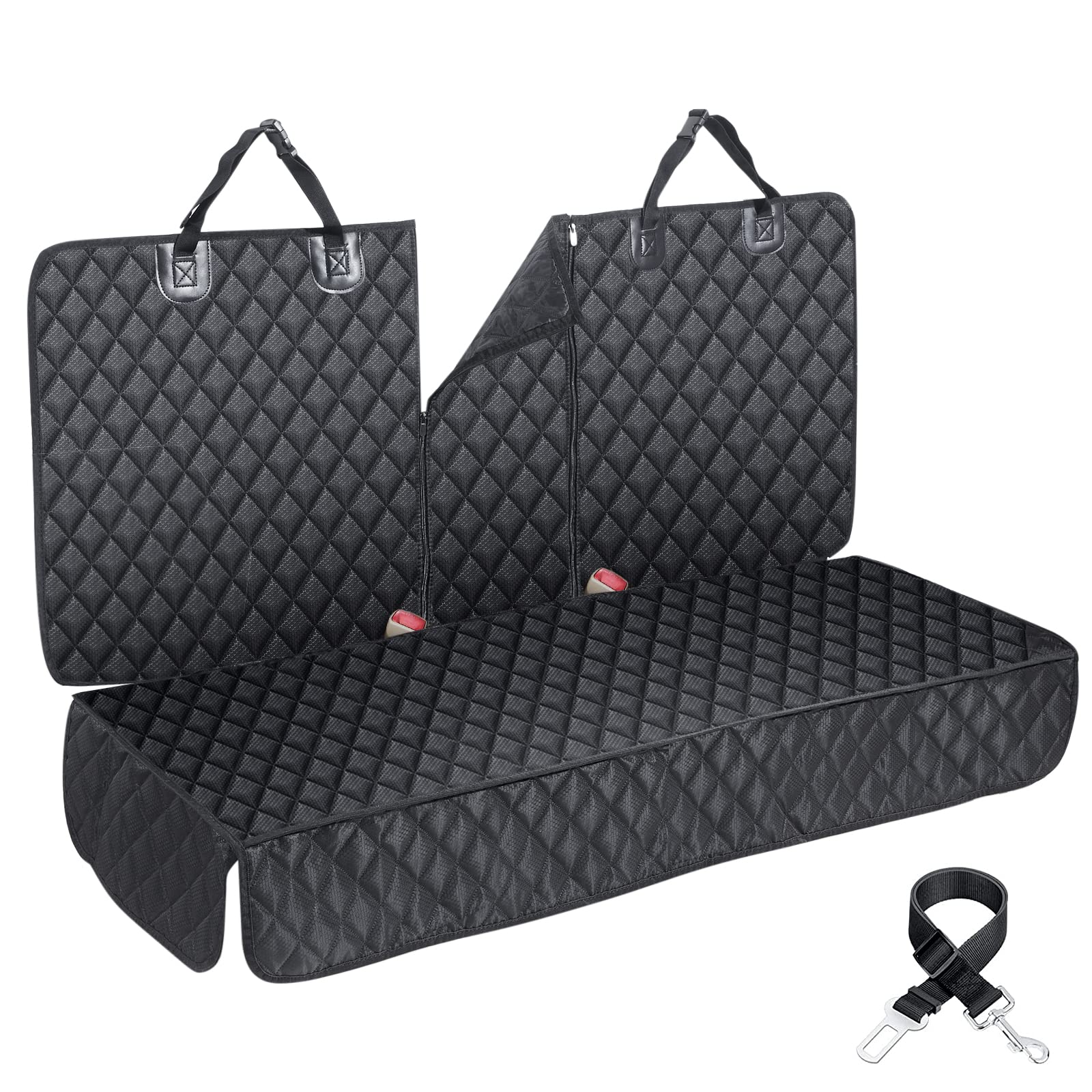 ANOSOSPECIAL Autoschondecke Hund Rückbank wasserdicht ISOFIX 135 cm, Oxford-Gewebe, rutschfest