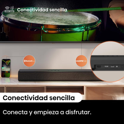 Hisense HS1000 2.0 Kanal Soundbar - Dolby Audio, DTS Virtual:X