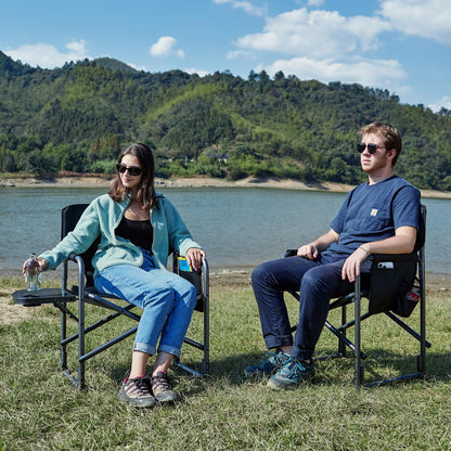 TIMBER RIDGE Regiestuhl klappbar – Ultraleicht Campingstuhl 180kg