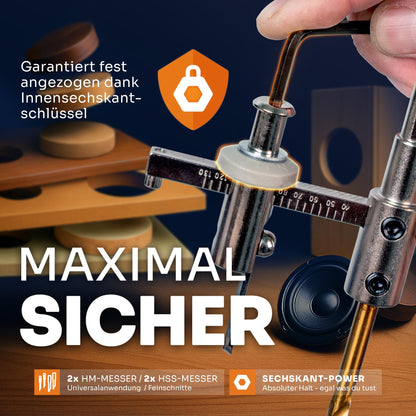 Falke Kreisschneider FKS-H 120 - Verstellbare Universal Lochsäge