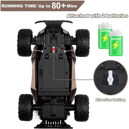 KINSAM RC Auto KS1803 Offroad Monstertruck 1:16 mit 2 Akkus, 25 km/h