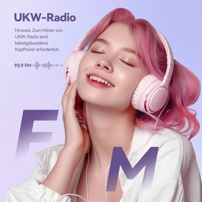 AGPTEK M3 MP3 Player Bluetooth 5.3 mit 64 GB Speicher, Lila