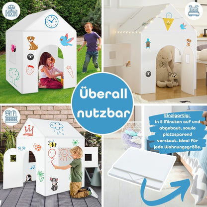Imagine Playhouse Mal-Spielhaus – Abwischbar Indoor & Outdoor