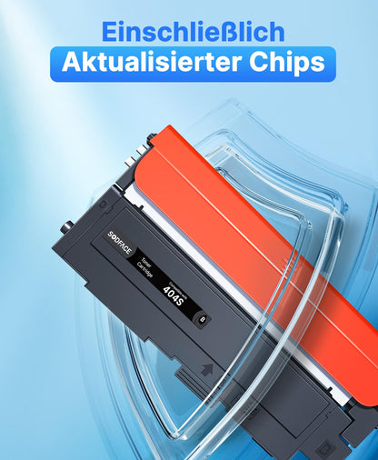 SODFACE CLT-P404C Toner Set kompatibel für Samsung CLT-K404S, 4er-Pack