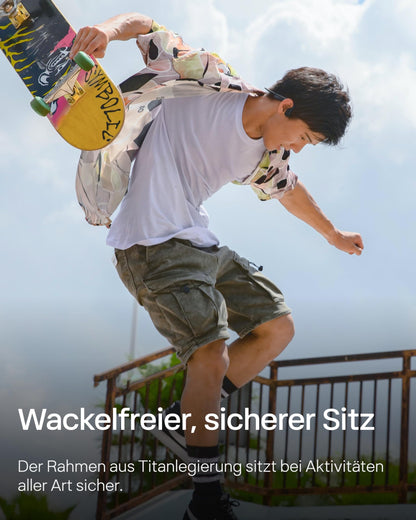 SHOKZ OpenMove Knochenleitungs-Kopfhörer Bluetooth 5.1 Grau