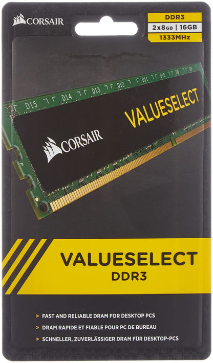 Corsair Value Select 16GB DDR3 1333 MHz CL9 Desktop RAM