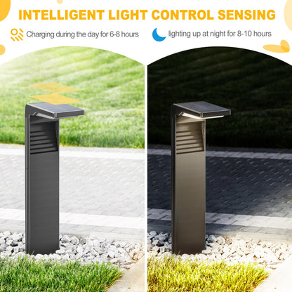Boadw LED Solarleuchte für Aussen, 2 Helligkeitsmodi, IP64, 4 Stück