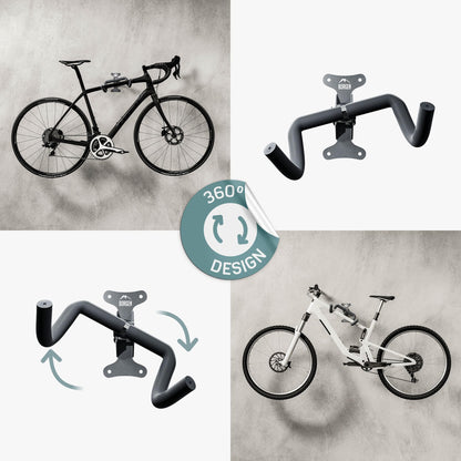 Borgen Fahrrad-Wandhalterung klappbar bis 20 kg für MTB und E-Bike