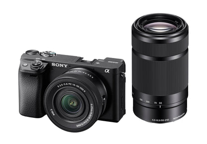 Sony Alpha 6400 mit 16-50mm Objektiv, spiegellose APS-C Systemkamera