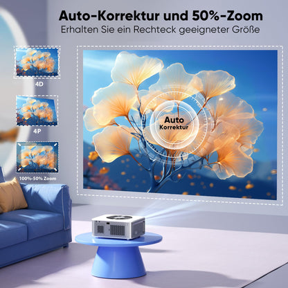 HORLAT Beamer 4K Projektor - 1000 ANSI Android TV