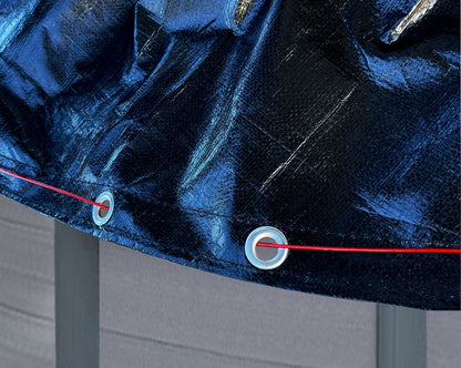 QUICK STAR Poolabdeckung Rund Ø 520 cm Schwarz Solarplane