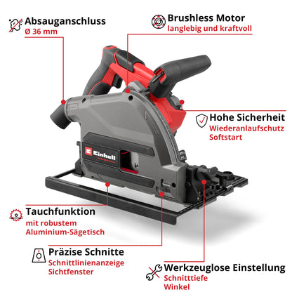 Einhell Professional TP-PS 18/165 Li BL Akku-Tauchsäge - Solo