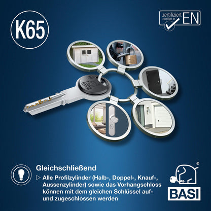 BASI K65 Profilzylinder System Konfigurator - Gleichschliessend