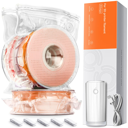 YOOPAI Vakuumbeutel Set für 3D-Drucker Filament mit Pumpe, 30 Beutel aus PE+PA-Verbundmaterial mit elektrischer USB-Pumpe