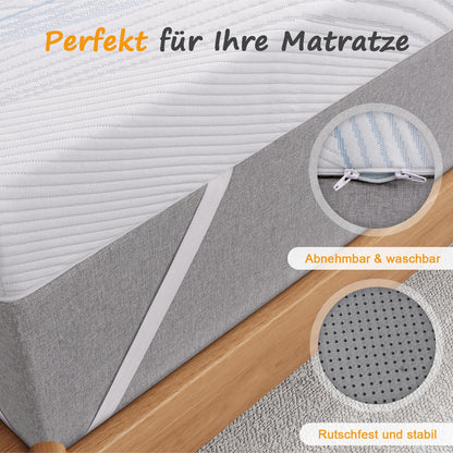 Sleremind Matratzen Topper 180x200 cm, 7 cm Gel-Memory-Schaum