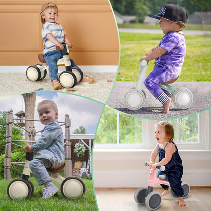 BELEEV Kinder Laufrad ab 1 Jahr, Lauflernrad mit 4 Rädern
