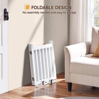 Yaheetech Absperrgitter Hund faltbar, freistehend – 3 Paneelen Weiss