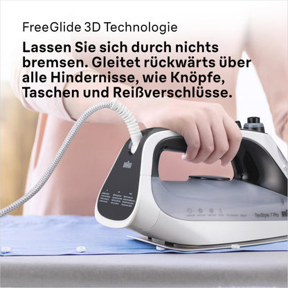 Braun TexStyle 7 Pro Dampfbügeleisen SI 7149 WB, 2900 Watt