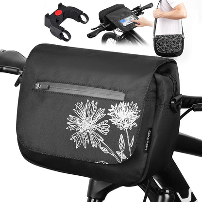 GXCROR Lenkertasche Fahrrad 5L mit Handyhalterung und Schultergurt