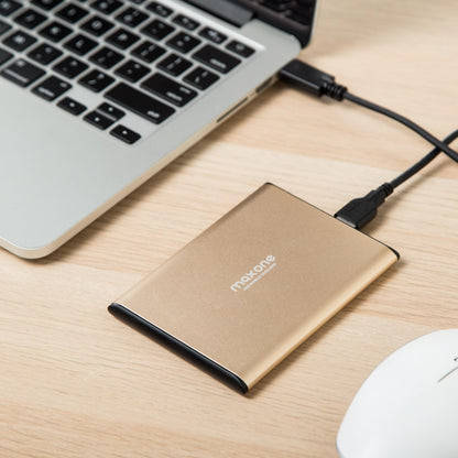 Maxone Externe Festplatte 500GB 2,5 Zoll USB 3.0 Rosegold