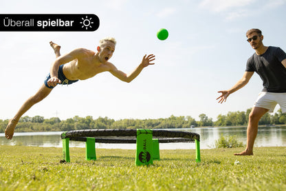 bamball® Roundnet-Set – 3 Bälle, Pumpe & verstärkte Rahmenteile