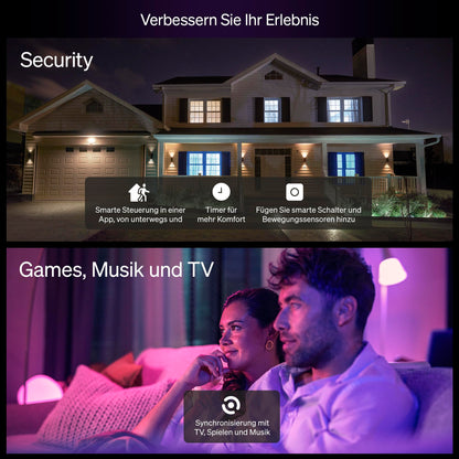 Philips Hue Essential GU10 LED Spot White & Color, 345 lm, 4er-Pack