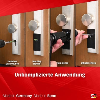 MULTIPICK Ziehglocke Türöffnungswerkzeug - inkl. 30 Zugschrauben