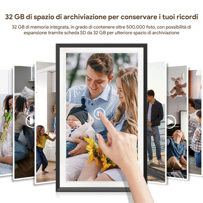 Frameo Digitaler Bilderrahmen 15.6 Zoll 32GB Full HD WLAN