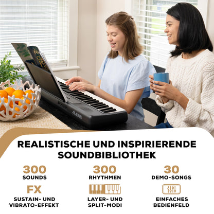 Alesis Melody 61 Digital Keyboard Piano für Einsteiger 61 Tasten