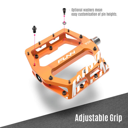 Funn Funndamental Plattformpedale für BMX & MTB - Orange