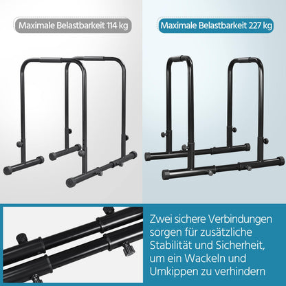 Yaheetech Dip Station Parallettes Calisthenics, höhenverstellbar