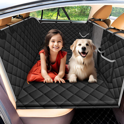 Kfonla Hundedecke Auto Rücksitz - Seitenschutz, Sichtfenster, Universal