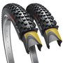 Fincci MTB Fahrradreifen 27,5 x 2,25 Zoll, 2er Pack, faltbar, schwarz mit Stollenprofil