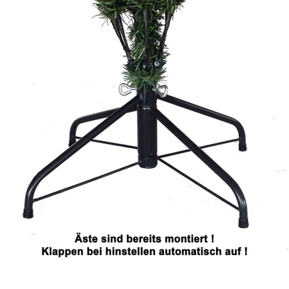 RS Trade Schneebaum Künstlicher Weihnachtsbaum 180cm mit Schnee