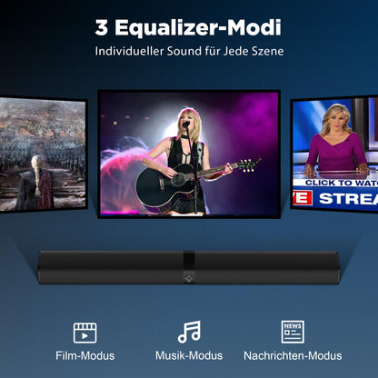 GarageRock KY8000 Soundbar für TV, teilbar, Bluetooth 5.3, 80 W