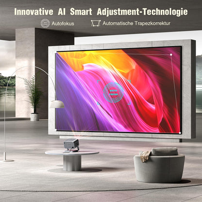 VOPLLS Smart Beamer Projektor - Full HD Netflix Dolby Autofokus