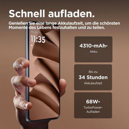 Motorola edge50 neo Smartphone 8/256 GB Mocha Mousse mit Schutzcover