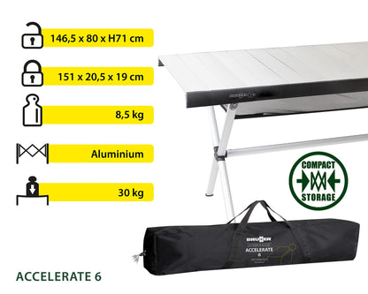 BRUNNER Accelerate Rolltisch, klappbar – Modell 0406092N