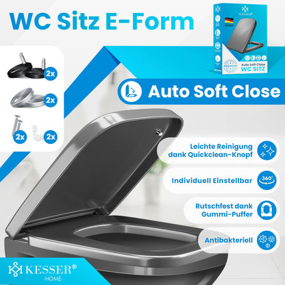 KESSER WC-Sitz mit Absenkautomatik und Quick-Release aus Duroplast