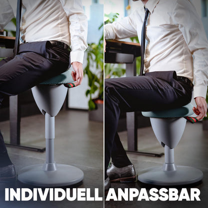 SteinLife Cone Büro-Wackelhocker Ergonomisch Höhenverstellbar