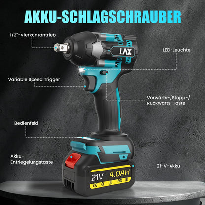 L1NXIXI Akku-Schlagschrauber 1000 Nm 1/2 Zoll für Makita 18V