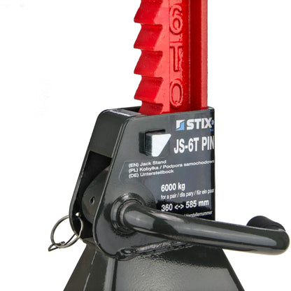 STIX Tool Unterstellböcke JS-6T – 6 Tonnen, 4er-Set mit Gummi