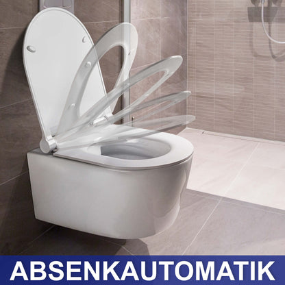 VILSTEIN Hänge WC Spülrandlos Komplettset - mit Absenkautomatik