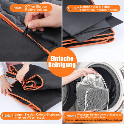 JOEJOY Hundesitz Rückbank Verbreitert mit Bodenplatte